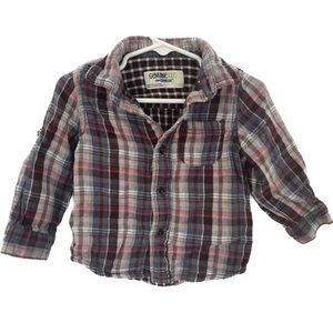 18M OshKosh B’Gosh Plaid Button Down